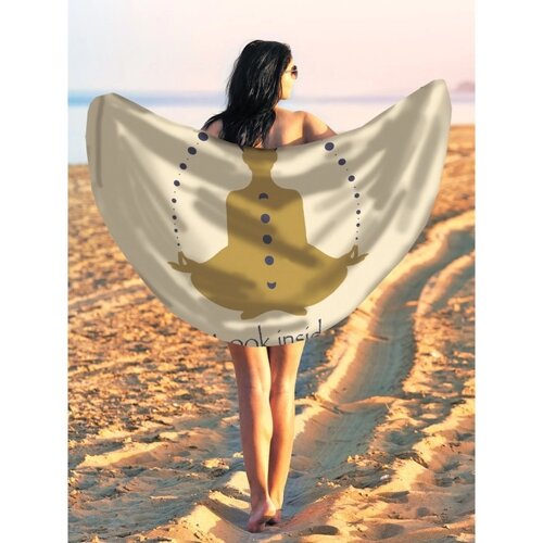 Парео и пляжный коврик «Медитация и внутренний мир», d = 150 см