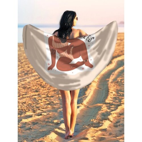 Парео и пляжный коврик «Мои правила», d = 150 см