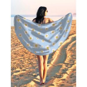 Парео и пляжный коврик «Полевые ромашки», d = 150 см
