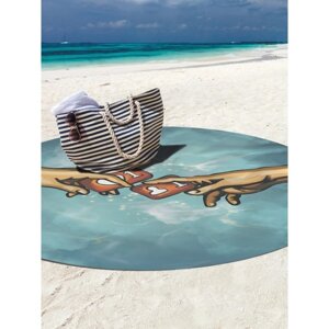 Парео и пляжный коврик «Сюрреалистическое сотворение», d = 150 см