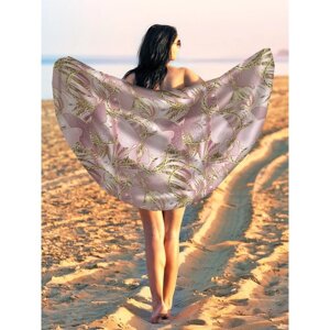 Парео и пляжный коврик «Золотистые бабочки», d = 150 см