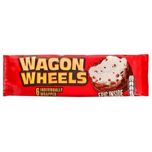 Печенье “Wagon Wheels” с суфле, покрытое глазурью с ароматом шоколада , 16*220 г