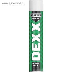 Пена монтажная DEXX ADAPTER 41123, адаптерная, всесезонная, 750 мл