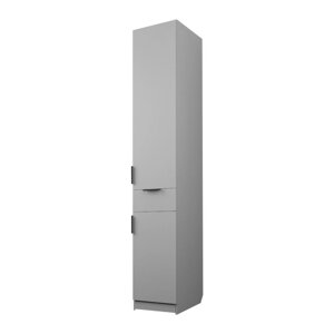 Пенал «Экон», 4005202300 мм, 1 ящик, полки, правый, цвет серый шагрень