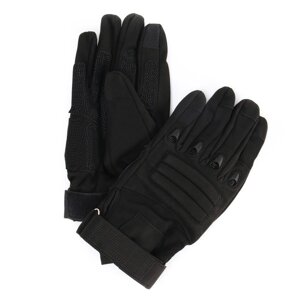 Перчатки тактические мужские "Storm tactic" с защитой суставов, размер - L, черные
