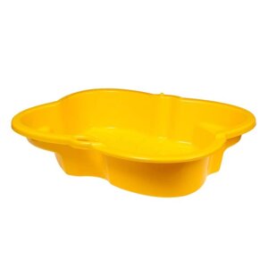 Песочница детская пластиковая, 94 70 19 см, жёлтая, «Синбад»