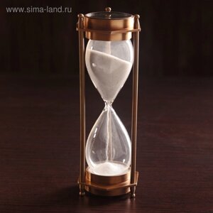 Песочные часы "Часы и компас"5 мин) алюминий 7х6,5х19 см