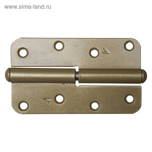 Петля накладная "РОССИЯ" ПН-110, 110 мм, левая, золотой металлик