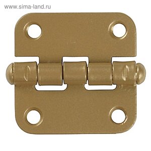 Петля накладная "РОССИЯ" ПН-40, стальная, 40 мм, универсальная, цвет золотой металлик