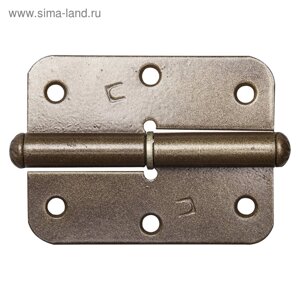 Петля накладная "РОССИЯ" ПН-85, стальная, 85 мм, правая, цвет бронзовый металлик