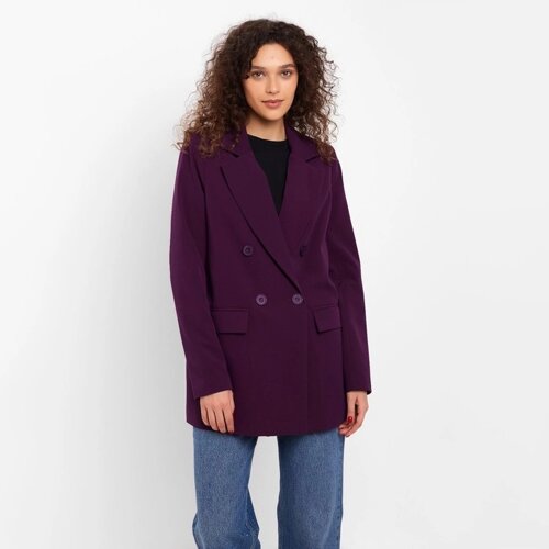 Пиджак женский MINAKU: Classic цвет фиолетовый, р-р 44