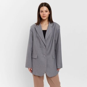 Пиджак женский MINAKU: Classic цвет серый, р-р 46-48