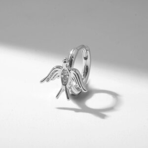 Пирсинг в ухо (хеликс) Ласточка», d=8 мм, цвет серебро