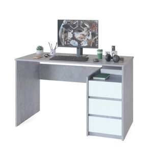 Письменный стол «СПм 21», 1200 600 740 мм, цвет бетон / белый