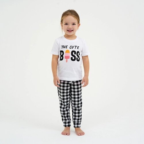 Пижама детская для девочки KAFTAN "Boss" рост 110-116 (32)