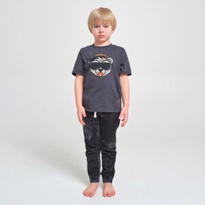 Пижама детская для мальчика KAFTAN "Trendy" р. 30 (98-104), серый