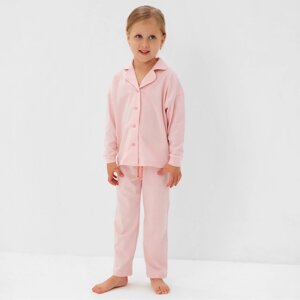 Пижама детская (рубашка и брюки) MINAKU, цвет розовый, рост 110 см