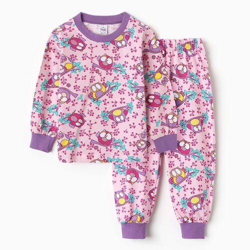 Пижама для девочки, цвет фуксия, рост 98 см