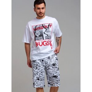 Пижама для мужчин PlayToday: футболка и шорты, размер L