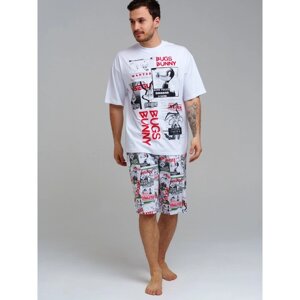 Пижама для мужчин PlayToday: футболка и шорты, размер M