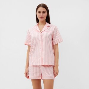 Пижама (рубашка, шорты) женская KAFTAN "Beautiful", р. 52-54, розовый