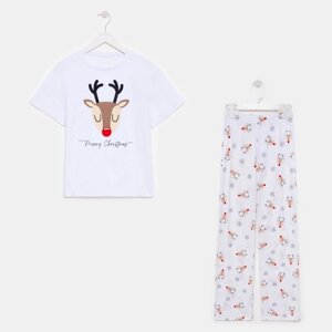Пижама женская (футболка и брюки) KAFTAN "Deers" р. 40-42