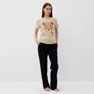 Пижама женская (футболка и брюки) KAFTAN "Lion" р. 48-50