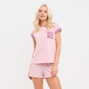Пижама женская (футболка и шорты) KAFTAN "Pink" р. 48-50