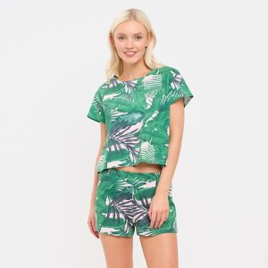 Пижама женская (футболка и шорты) KAFTAN "Tropic" р. 40-42