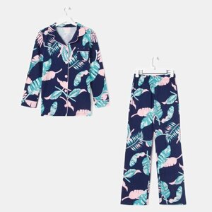 Пижама женская (рубашка и брюки) KAFTAN "Tropical dream" р. 56-58
