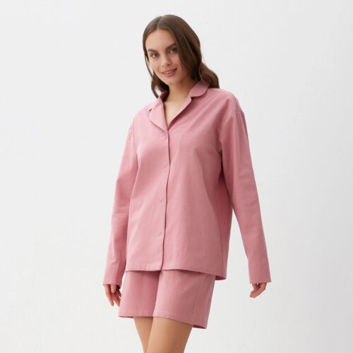 Пижама женская (рубашка и шорты) KAFTAN "Basic" р. 40-42, розовый