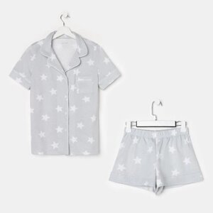 Пижама женская (рубашка и шорты) KAFTAN "Star" размер 40-42