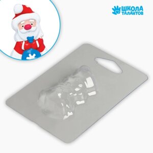 Пластиковая форма для мыла «Дед Мороз» 4,5 6,5 см
