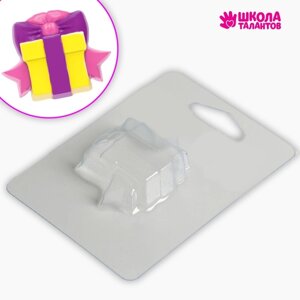 Пластиковая форма для мыла «Подарок для тебя» 4,8 5,5 см