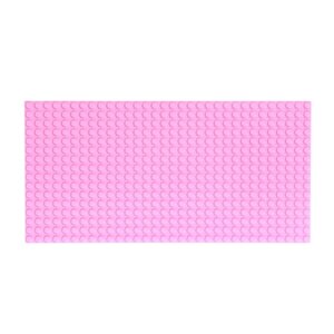Пластина-перекрытие для конструктора, 25,5 12,5 см, цвет розовый
