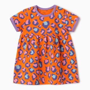 Платье Bloom Baby Лео с кор. рукавом, р. 80 см, оранжевый