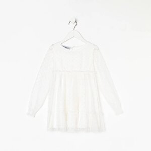 Платье для девочки KAFTAN, размер 30 (98-104 см), белый
