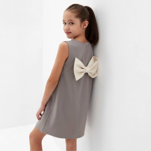 Платье для девочки MINAKU: PartyDress, цвет серый, рост 146 см