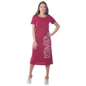 Платье женское Destination, размер 56, цвет бордовый