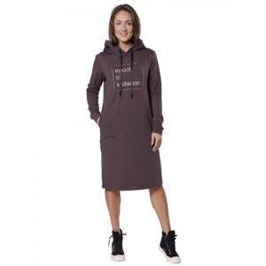 Платье женское Еpoch of knitwear, размер 46, цвет коричневый