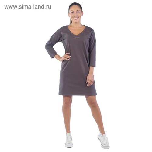 Платье женское Proper solution, размер 44, цвет коричневый