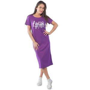 Платье женское, размер 48, цвет фиолетовый