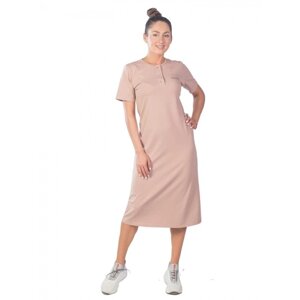 Платье женское « СИЯЙ», размер 44, цвет светло-коричневый