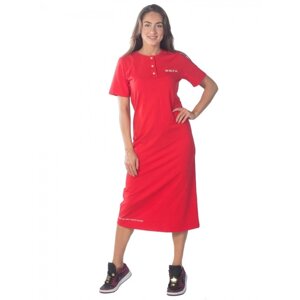 Платье женское W. W. F. H., размер 48, цвет красный