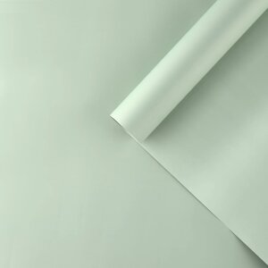 Плёнка для цветов упаковочная матовая «Фисташковая», 0.5 x 8 м, 55 мкм