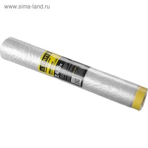 Пленка защитная stayer "professional" 12255-240-15, с клейкой лентой, HDPE, 9мкм, 2,4х15м
