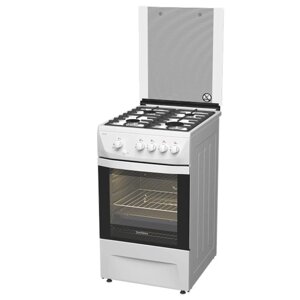 Плита Darina 1 D1 GM 241 008 W, газовая, 4 конфорки, 50 л, газовая духовка, белая