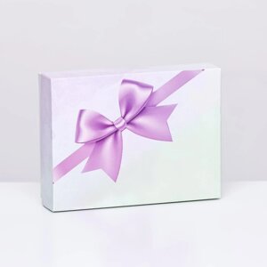 Подарочная коробка сборная "Пастельная нежность" 16,5 х 12,5 х 5,2 см