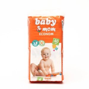 Подгузники для детей «Baby Mom» Econom 4,7-18 кг), 40 шт