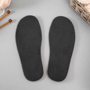 Подошва для вязания обуви "Эва" размер "42", толщина 7 (0,5) мм, чёрный